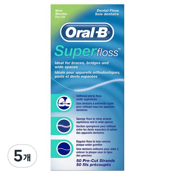 

Зубная нить Oral-B Superfloss, 50 шт., 5 шт.