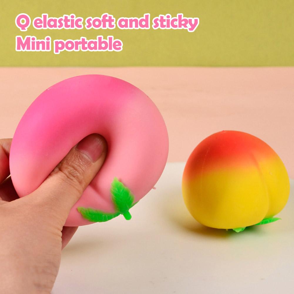 Kawaii Color Changing Fruit Squishy Toy Slow Rising Soft Squeeze Stress Relief Anti-Anxiety Sensory Fidget Toy Kids Adults