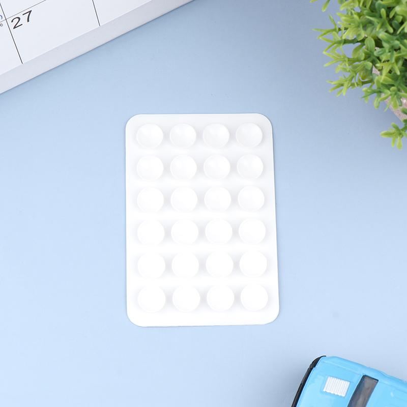 5 Piezas Almohadilla de Succión de Silicona de Doble Cara Para Soporte de Teléfono Móvil Ventosa Adhesivo de Respaldo Sucker Pad de Goma de Silicona Para Fijar