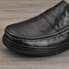 Men's Genuine Leather Casual Loafers - Versatile, Shock-Absorbing, Wear-Resistant, Soft Thick Sole Slip-ons for Driving and Business.