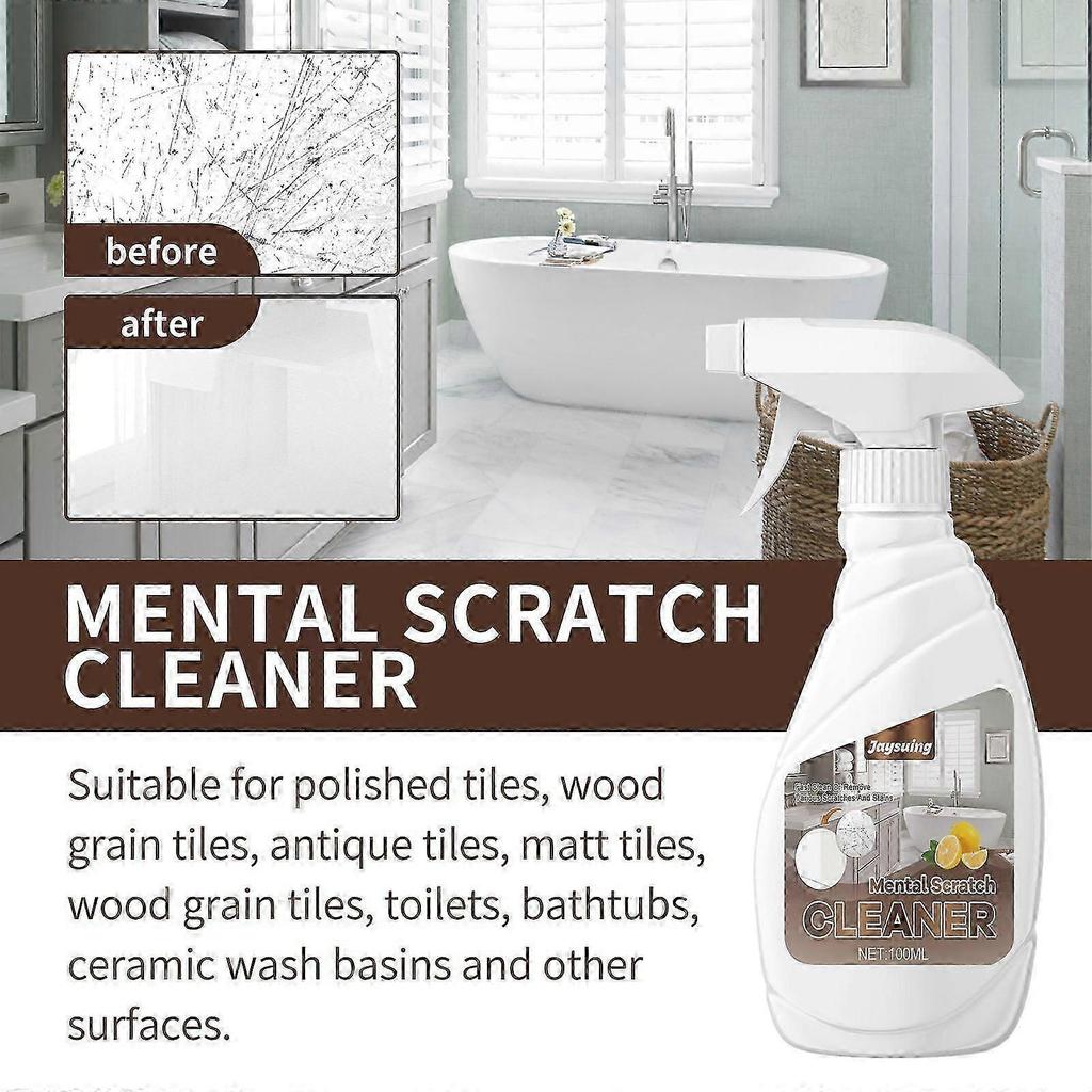 Premium Scratch & Stain Remover for Tiles, Marble & Ceramics - Easy Spray & Wipe Solution, Eco-Friendly 100g