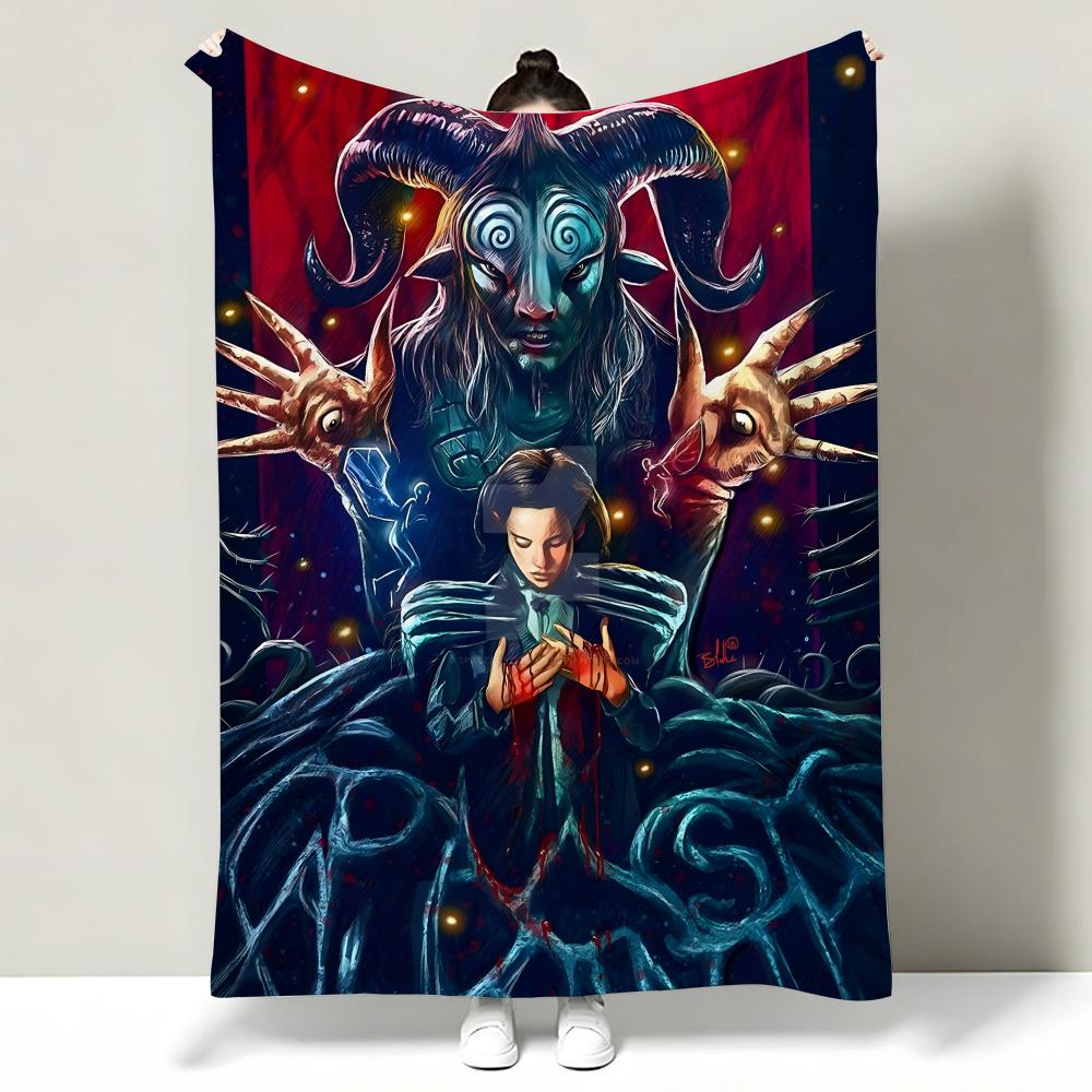 Movie PPans LLabyrinth Throw Soft Warm Flannel Throw Blanket Multiuse for Sofa Bed Office Nap