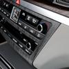 Car Tuning Carbon Fiber ABS Air conditioning Switch Adjustment Frame Cover Trim Accessories For Genesis G80 DH 2015-2020 LHD