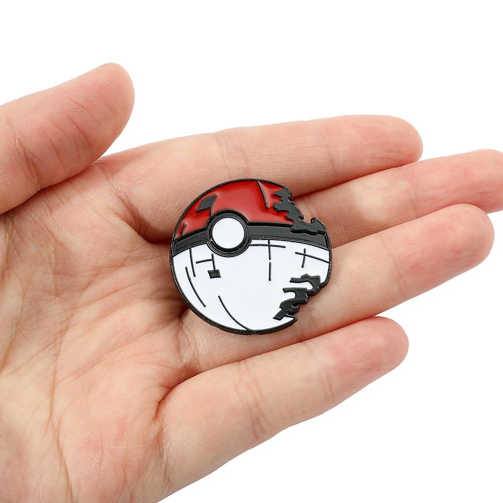 Cartoon Anime Pokemon Pocket Monster Chest Pin Badge Alloy Material Cartoon Character Design