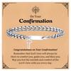 Trendy Cross Cuban Chain Bracelet for Men,Christian Religious Baptismal Bible Chain Wristband,Gift Card for Son Dad