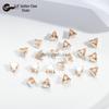 Strass con Griffa a Triangolo: Zircone di Vetro Cristallino 4x4/5x5mm per Braccialetti Fai da Te