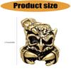 Decorative Pendant Bead with an Ornate Sculpted Scorpion Design and Pass-Through Opening for Custom Lanyard Projects