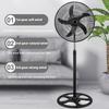 18 Inch Silent Floor Fan Household High Wind Air Circulation Fan Vertical Shaking Head Electric Fan