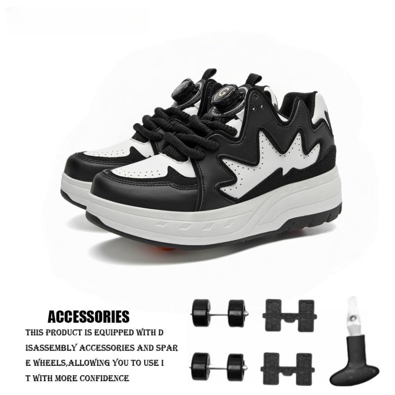 Adult low-top roller skates four-wheel balance toy shoes teenagers birthday gift parkour sports shoes