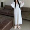 Temperament Celebrity Style Soft Waxy Sweater Skirt Women's Autumn and Winter New Lazy Imitation Mink Plush Long Knitted Dress