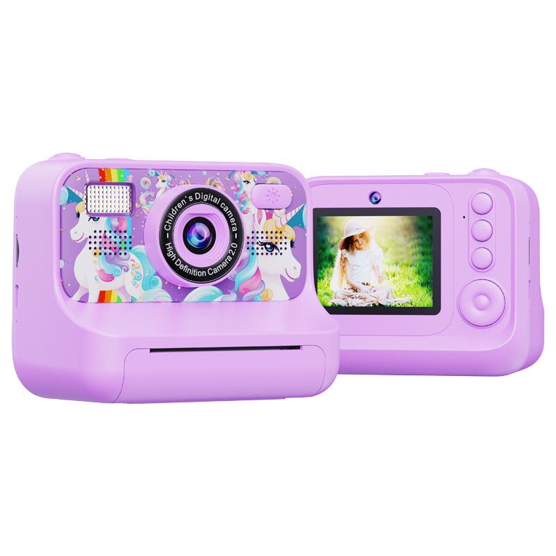 New Children's Instant Cartoon Digital Camera - Small SLR Printing Gift
