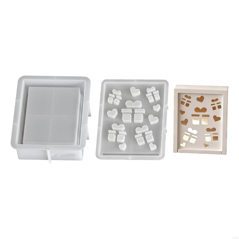 Efficient Silicone Holiday Molds Heat Resistant For Resin Soap Making Christmas Party Decoration Crafts J0MC