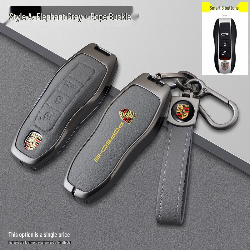 Porsche Model B Elephant Grey Key Case