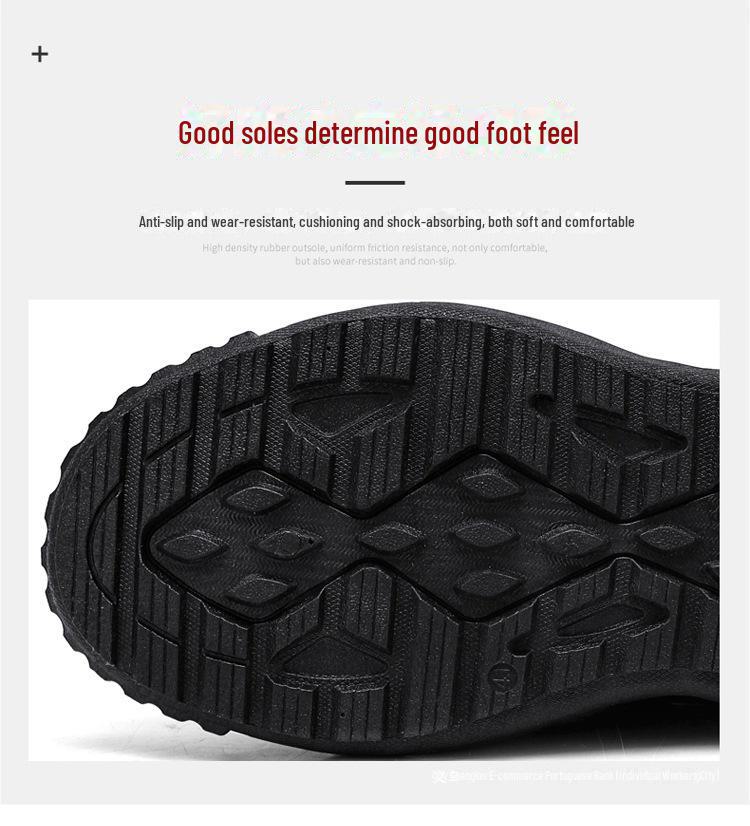 Men's Winter Snow Boots: Plus Velvet, Thick, Waterproof, Non-Slip, Cold-Resistant, High-Top Cotton Shoes