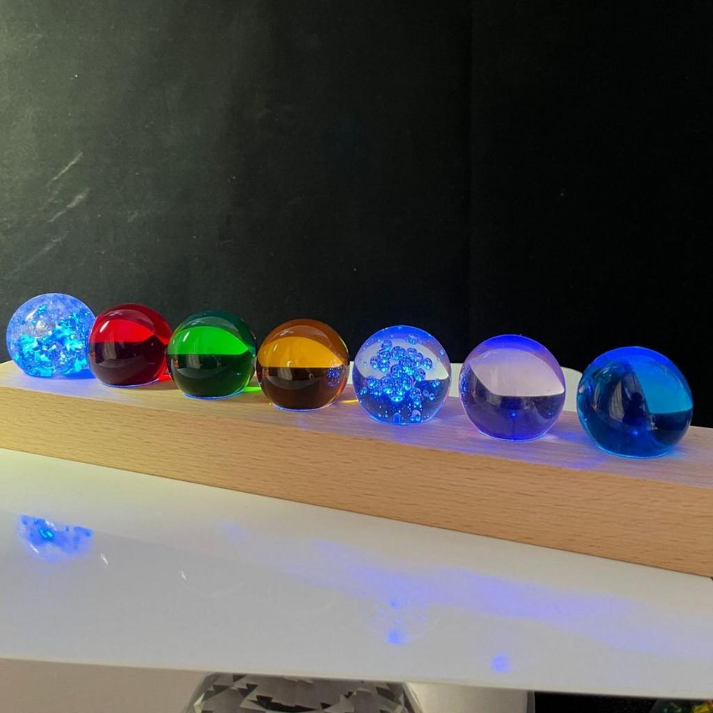 Colorful Crystal Ice Crack Ball Ornament for Fish Tanks and Fountains