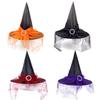 Halloween Hat Witch Decoration Props Adult and Child Cosplay Witch Mesh Headdress Magic Hat