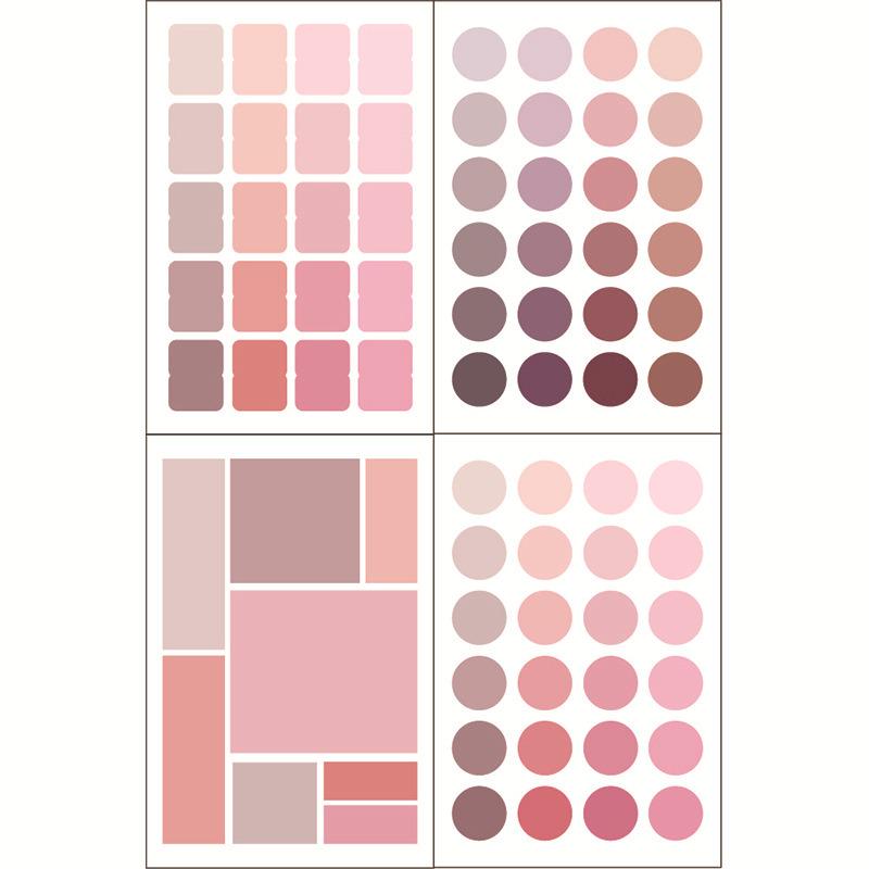 Colorful Polka Dot Label Stickers: Round, Square, Index, Multifunctional DIY Decoration