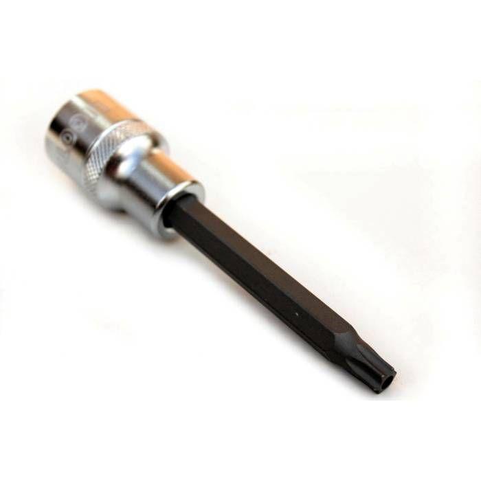 Douille Torx T55, 1/2 pouce, avec trou frontal