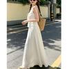 Gentle White Dress for Women, New French Long Skirt for Summer, Very Beautiful, Fits Petite Figures In Summer