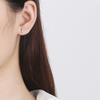 Cute Cat And Fish Asymmetric Stud Earrings Creative Simple Temperament Jewelry For Women Fashion Accessories