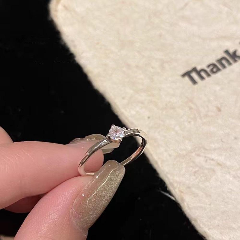 Popular Women's Ring Gold Brushed Double-layer Cross Star Ring Women's Niche Design Exquisite Retro Index Finger Ring 2026 New Explosion