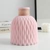 1Pc Water Ripple Plastic Vase Wave Flower Pot Arrangement Modern Nordic Style Home Living Room Desktop Decoration Ornament