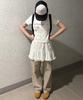 CHICKS Asymmetrical Stella Slim Fit Short Sleeve T-Shirt White