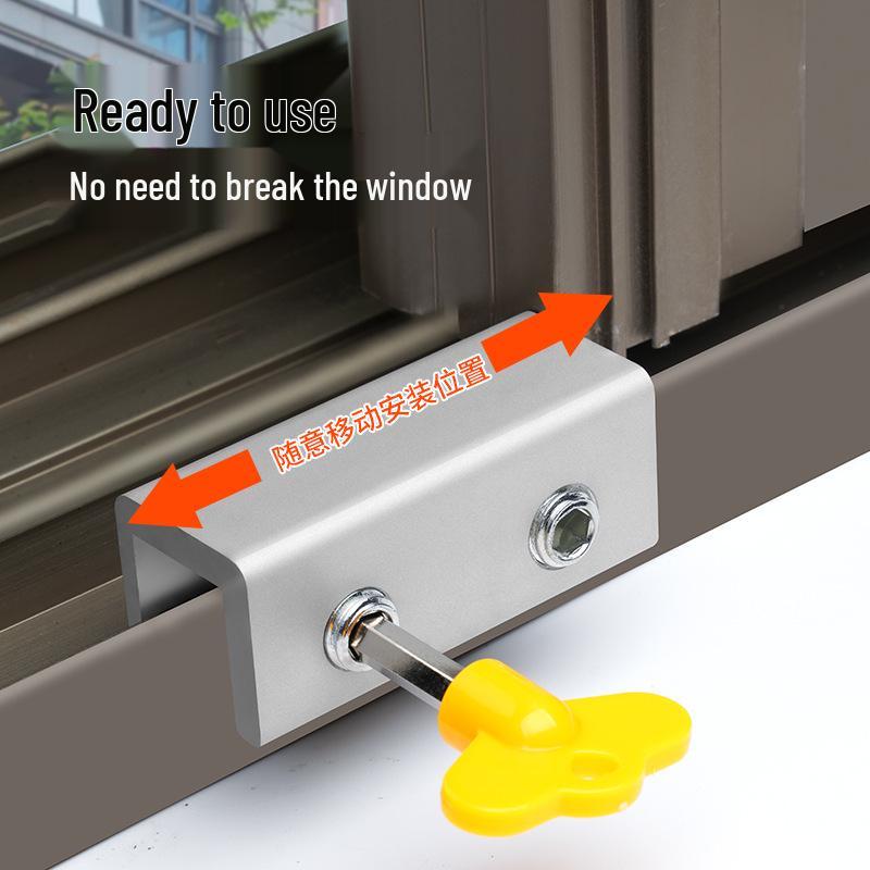 Invisible Window Lock: No-Drill, Anti-Theft & Child-Safe Fixator for Screens and Doors