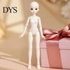 Posable Figure Body 1/6 Scale Doll with 3 Neck Adapters, 9.8-Inch Blank Action Articulated Flexible Joint, Miniature Female for Custom