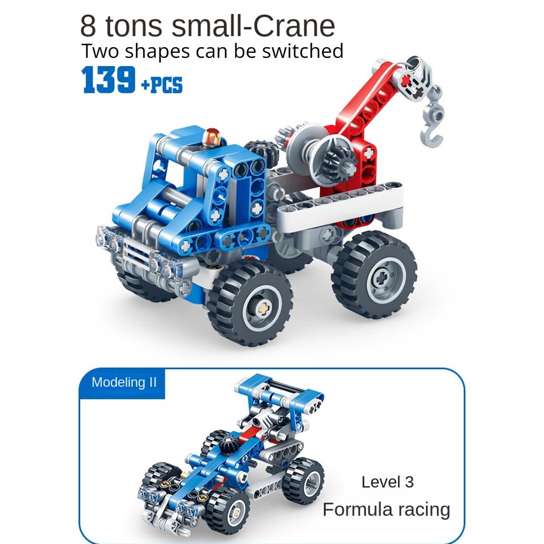 

KAZI1010 механические строительные блоки, инженерный экскаватор, грузовик, детские развивающие игрушки, собранные строительные блоки 5