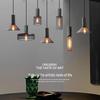 Nordic Cement Pendant Light: Industrial Wrought Iron Single Head for Restaurant, Bar, or Bedside.