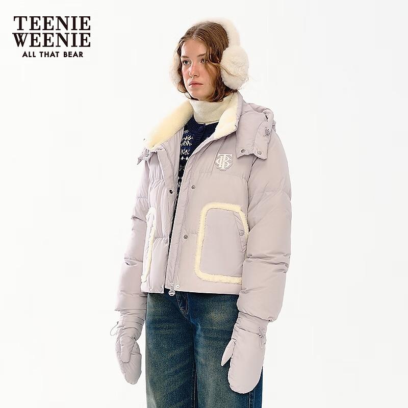 

Женская пуховая куртка в стиле колледжа Teenie Weenie с капюшоном M