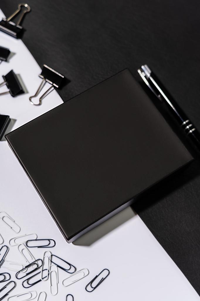 Men's Leather Wallet N992-SPDM-BOX-3289 Black