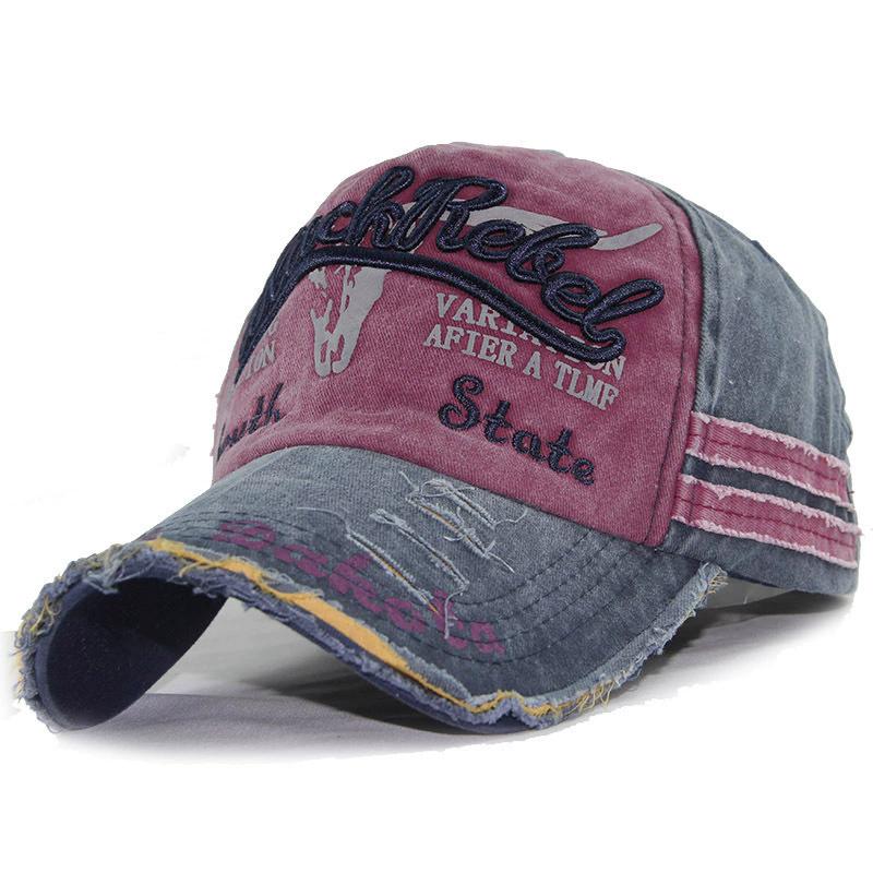 Baseball Cap Women Retro Canvas Denim Letters Patchwork Vintage Baseball Cap Unisex Snapback Hat Autumn Hip Hop Hats Summer