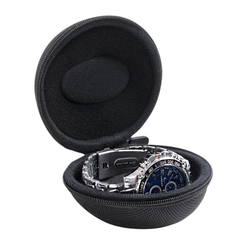 1/2pcs Portable Watch Travel Case Waterproof Watch Holder Zippered Smartwatch Single Watch Organizer EVA Watch Storage Box