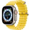 Silicone Strap for Apple Watch 1/2/3/4/5/6/7/8/9/10/11/SE Ultra 1/2/3 42/44/45/46/49mm, Yellow