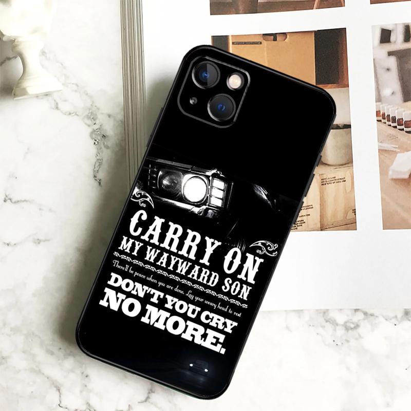 Supernatural CARRY ON WAYWARD SONS Phone Case For iPhone 17 16 14 13 12 11 15 Pro Max Plus 12 13 Mini 16e 17 Air Cover Coque