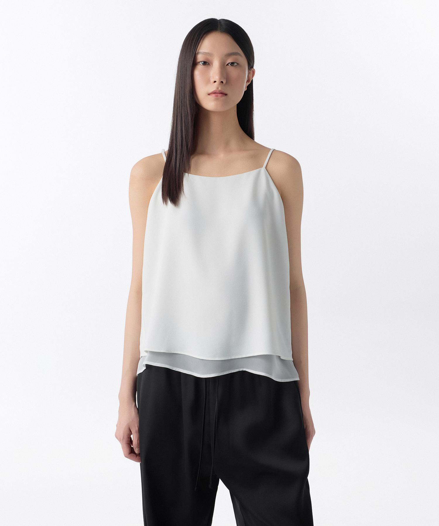Musinsa Standard Woman Women S Double Layer Camisole Blouse [White] White/Xs