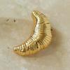Vintage Croissant Brooch Silver Gold Brooch Personality Metal Clothes Pin  Daily