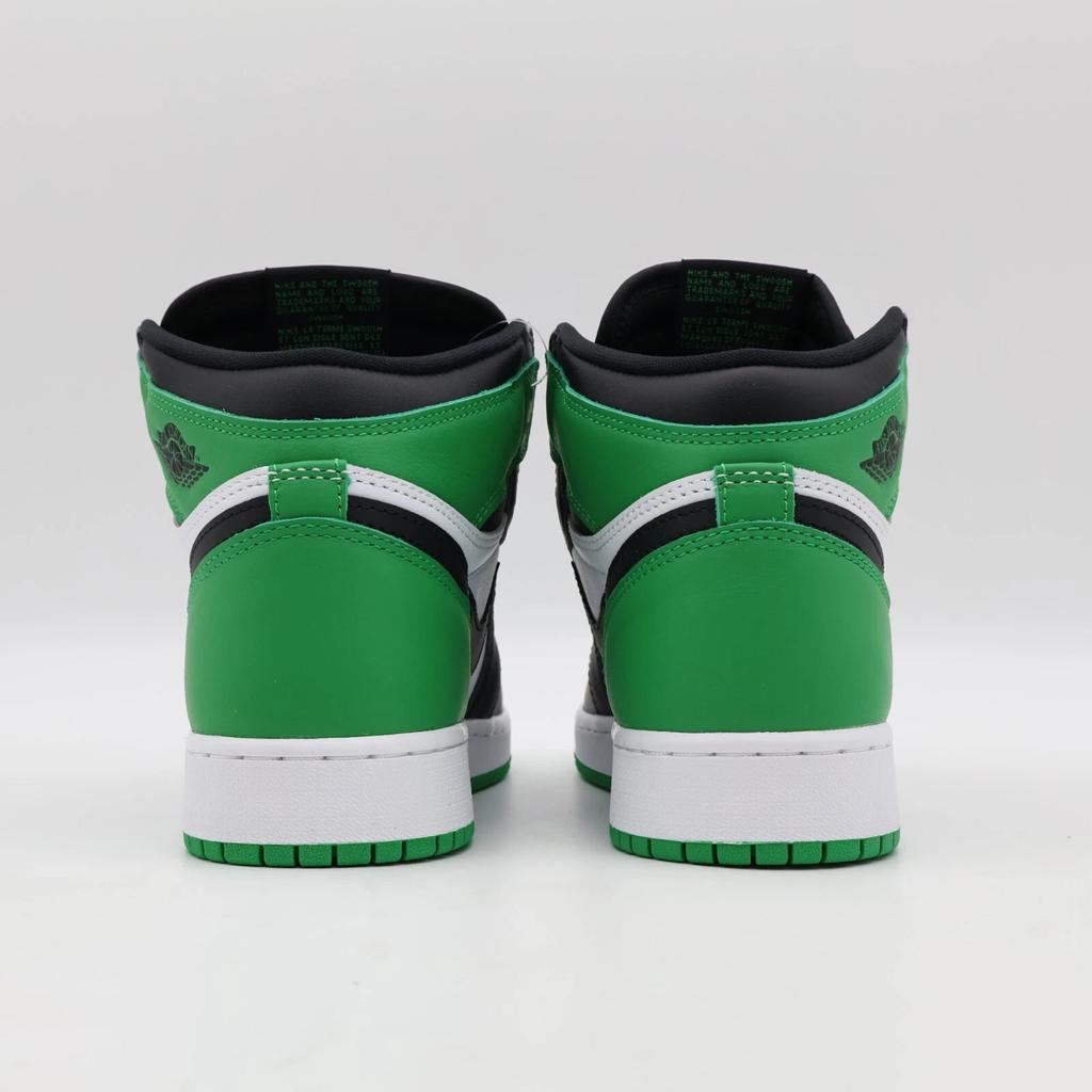 FD1437-031 Nike GS Air Jordan 1 Retro High OG Celtics Black and Lucky Green