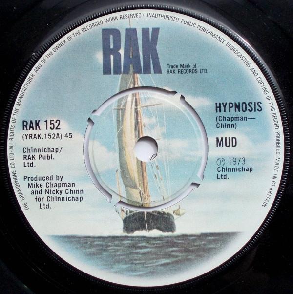 

7inch Record MUD - Hypnosis RAK152 RAK 1973 UK Rock Used