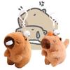 Colorful Capybara Stuffed Animal Key Ring Bag Charm Wag Tail Rodent