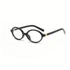 2 Pair of Fashionable Oval Shaped Glasses Women's Minimalist StyleLightweight and Durable Suitable for Daily Wear
