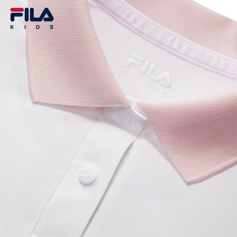 FILA Girls' Knit Short Sleeve Polo Shirt
