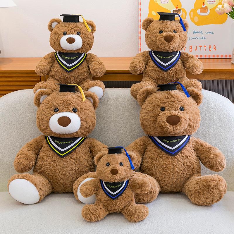 Doctor Bear Plush Toy Doctor Hat Bear Doll Bear Doll Graduation Memorial Teddy Bear Gift