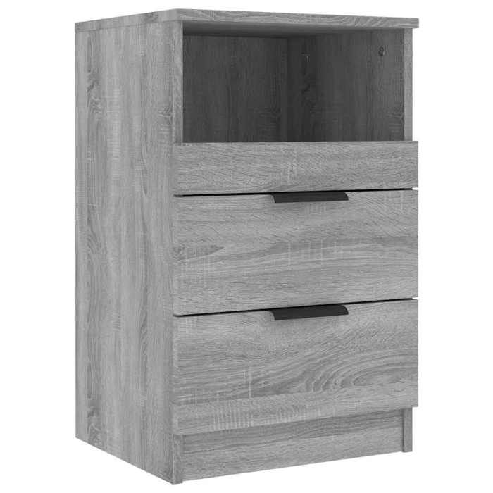 VidaXL Table de chevet Sonoma gris Bois d'ingénierie 817041