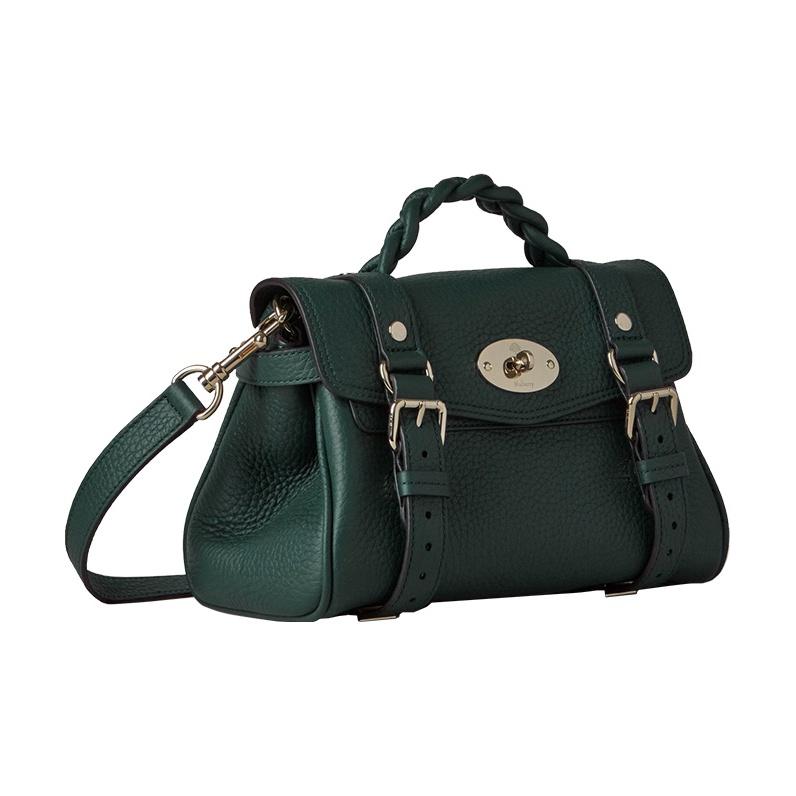 Mulberry Fashion Casual Leather Tote Bag Mini Women Handbags Green RL6595-736Q633