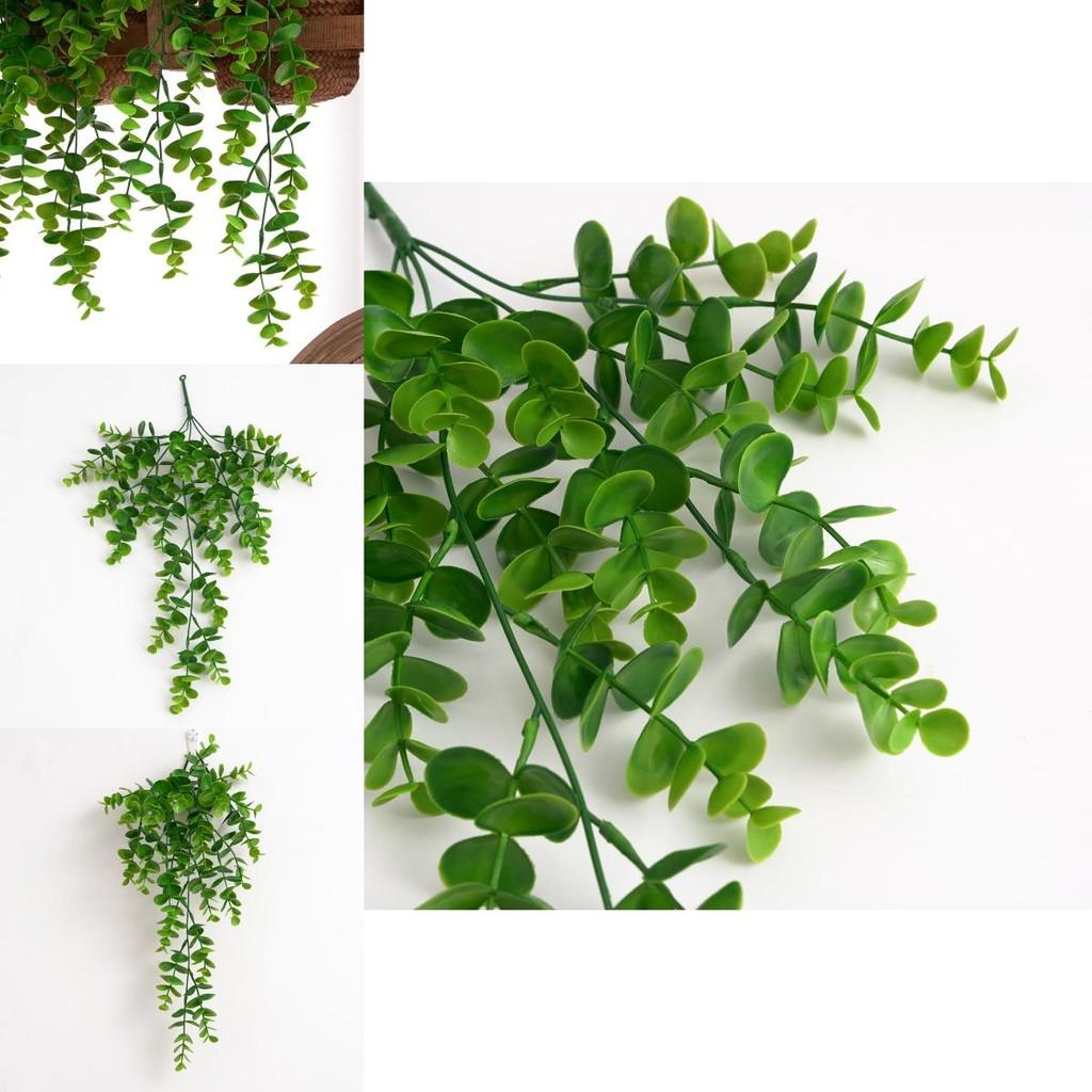 Artificial Plant Wall Hanging With 25 Eucalyptus Citriodora Leaves For Home Decor And Photography Props