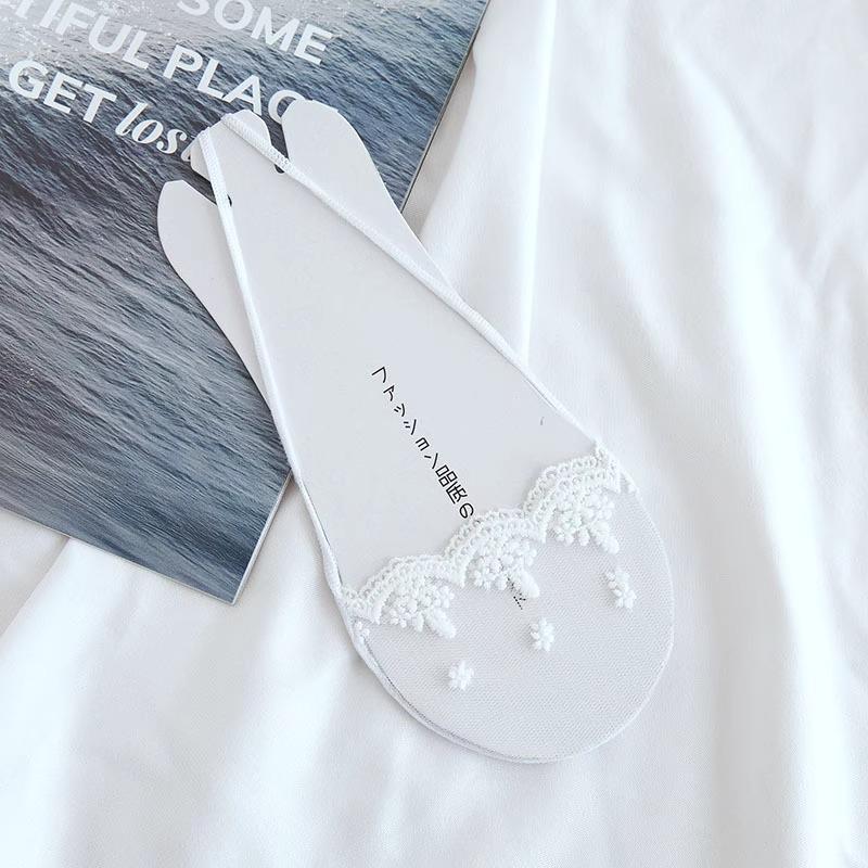 

Жіночі літні мереживні невидимки для п яти, нековзкі, тонкі, на півстопи