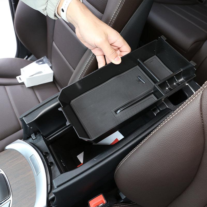 Auto-Armlehnen-Aufbewahrungsbox Zentrale Steuerung Versteckte Aufbewahrungsbox Auto-Organizer Für Mercedes Benz C G-Klasse W205 W204 W463 2015-2021